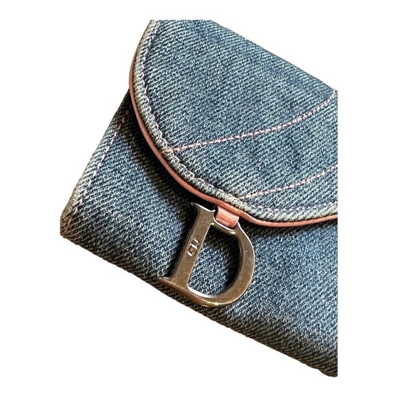 Vintage Dior Denim Long Saddle Wallet - Picture 7 of 15